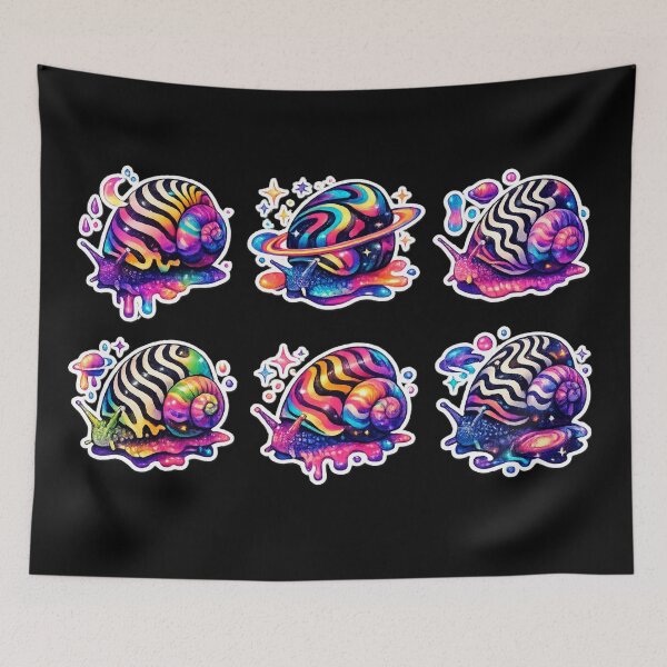 Item preview, Colorful Zebra Snail - aquarium  designed and sold by DamioPolArt.