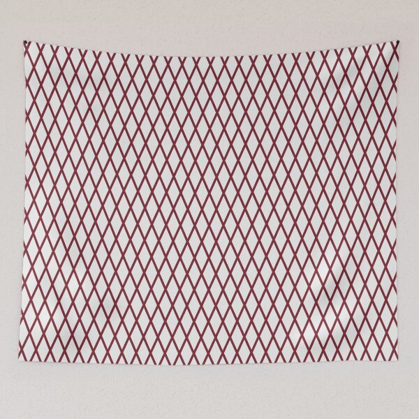 Item preview, White And Red Lattice Pattern designed and sold by pattern-archive.
