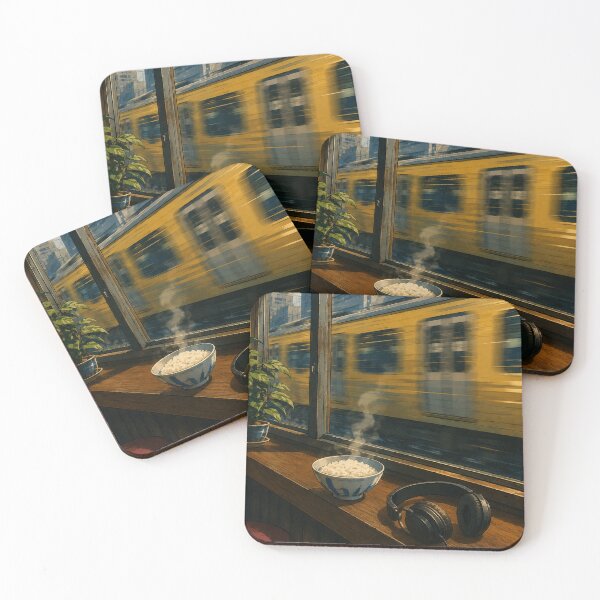Item preview, Elevated Rail View - Japan Lofi Aesthetic designed and sold by bapupa.