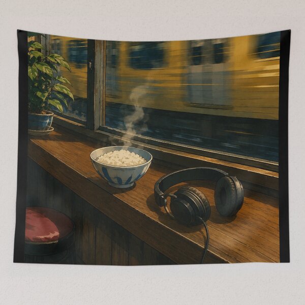 Item preview, Elevated Rail View - Japan Lofi Aesthetic designed and sold by bapupa.