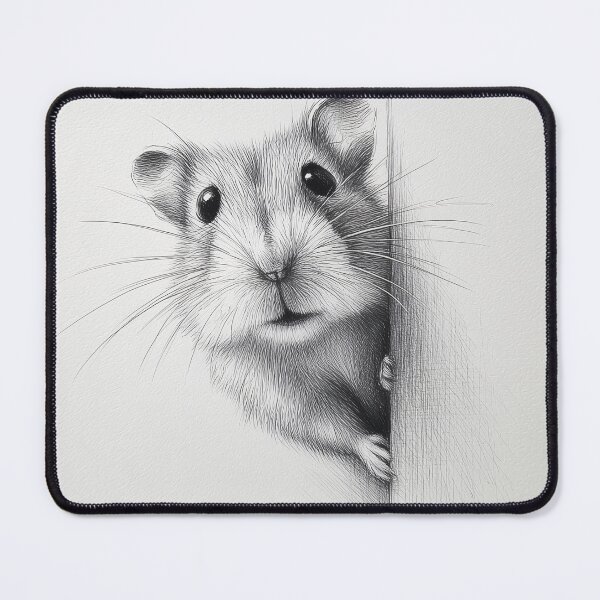 Item preview, Curious Peeking Roborovski dwarf hamster designed and sold by lautir.