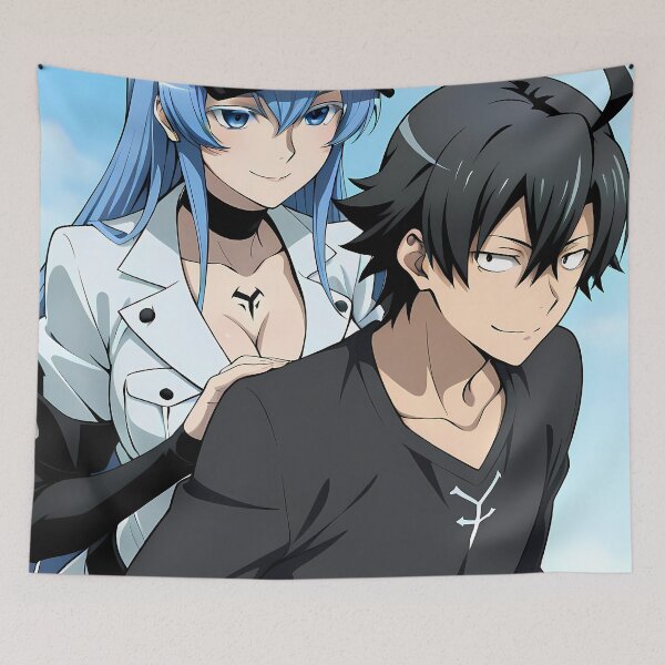 Item preview, Esdeath Akame Ga Kill Tatsumi Sky Duo Moment designed and sold by justnickthings.