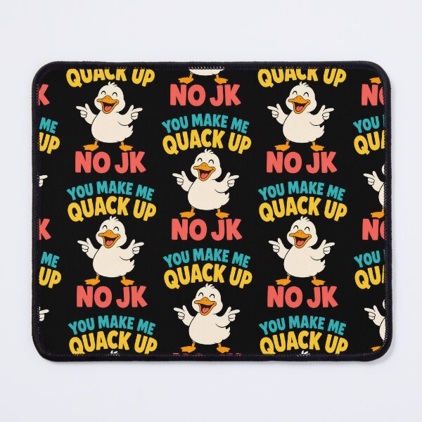 Item preview, You Make Me Quack Up No JK Funny Duck Pun designed and sold by TeeTimeTreasure.