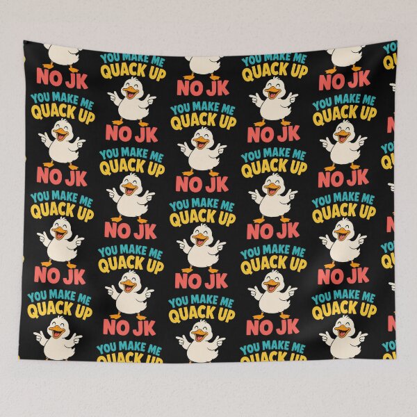 Item preview, You Make Me Quack Up No JK Funny Duck Pun designed and sold by TeeTimeTreasure.