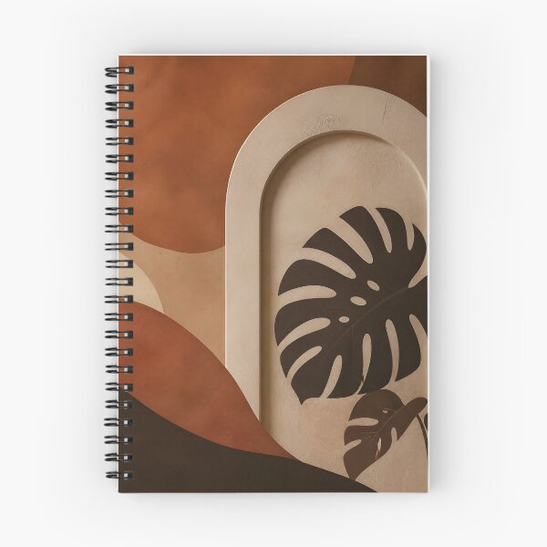 Item preview, Minimalist Monstera Leaf Earthy Waves Abstract designed and sold by Glitchart66.