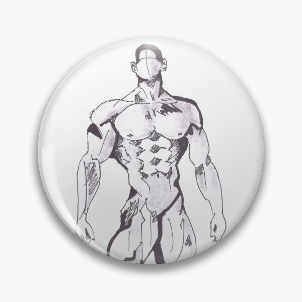 Item preview, Anatomical Male Figure Sketch Art designed and sold by AlcamiaArt.