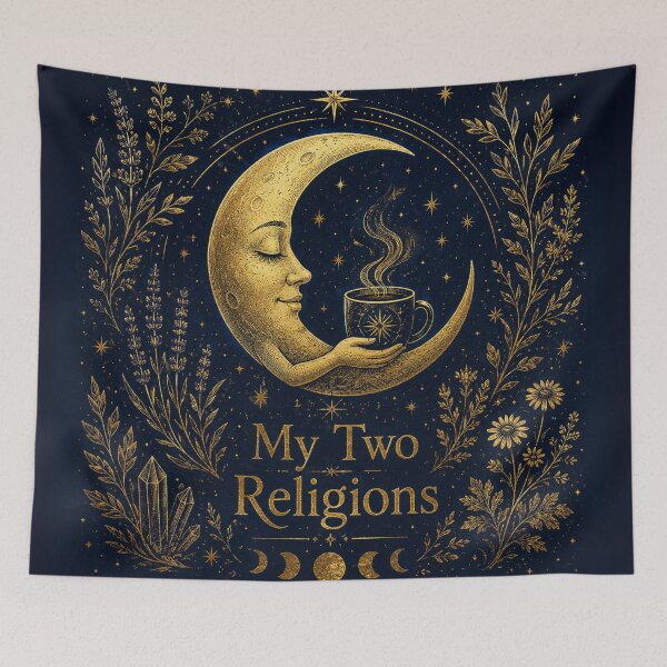 Item preview, Runs on Caffeine and Moonlight — Witchy Coffee Gift Sticker. designed and sold by irfanshikh.