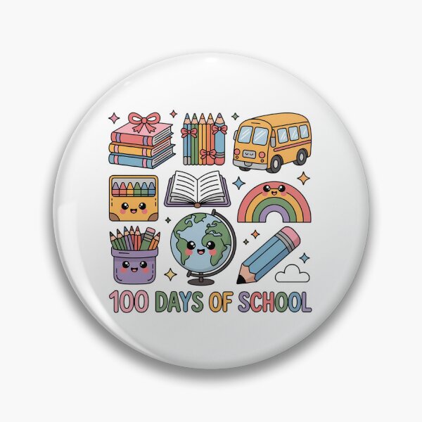 Item preview, Happy 100 Days of School, Back to School Rainbow School Bus designed and sold by SapfireStuArt.