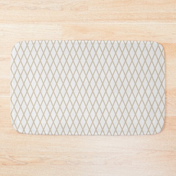 Item preview, White And Sand Lattice Pattern designed and sold by pattern-archive.