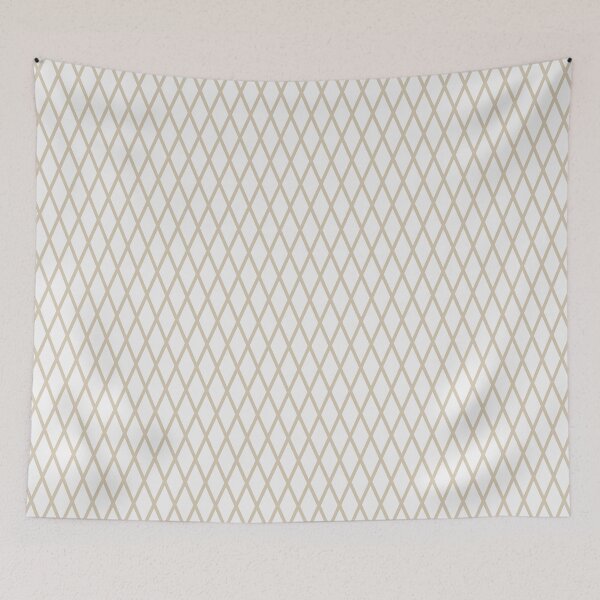 Item preview, White And Sand Lattice Pattern designed and sold by pattern-archive.