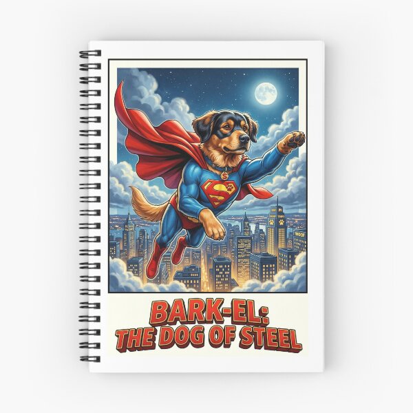 Item preview, Bark-el: The Dog of Steel - Funny Superhero Dog Parody designed and sold by PupFiction26.