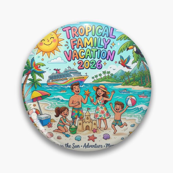 Item preview, Tropical Family Vacation 2026 T-Shirt | Fun Cruise Family Trip Graphic Tee designed and sold by DmaarGroup.
