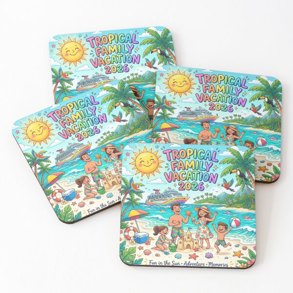 Item preview, Tropical Family Vacation 2026 T-Shirt | Fun Cruise Family Trip Graphic Tee designed and sold by DmaarGroup.