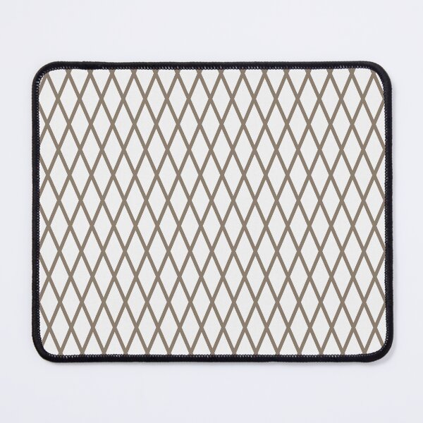 Item preview, White And Taupe Lattice Pattern designed and sold by pattern-archive.