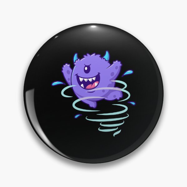 Item preview, Cute Cyclone Purple Monster Cartoon designed and sold by rarebutnocar.