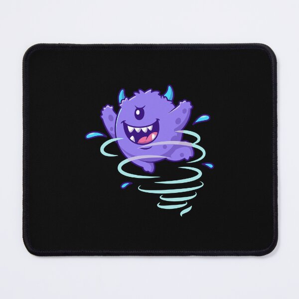 Item preview, Cute Cyclone Purple Monster Cartoon designed and sold by rarebutnocar.