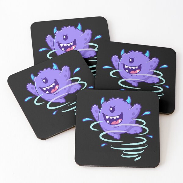 Item preview, Cute Cyclone Purple Monster Cartoon designed and sold by rarebutnocar.