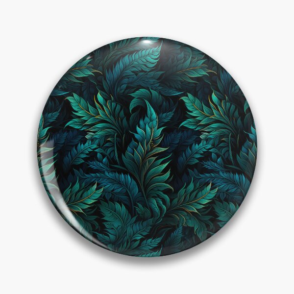 Item preview, Teal Green Foliage Pattern | Retro Arcade Carpet Style designed and sold by Manafold.