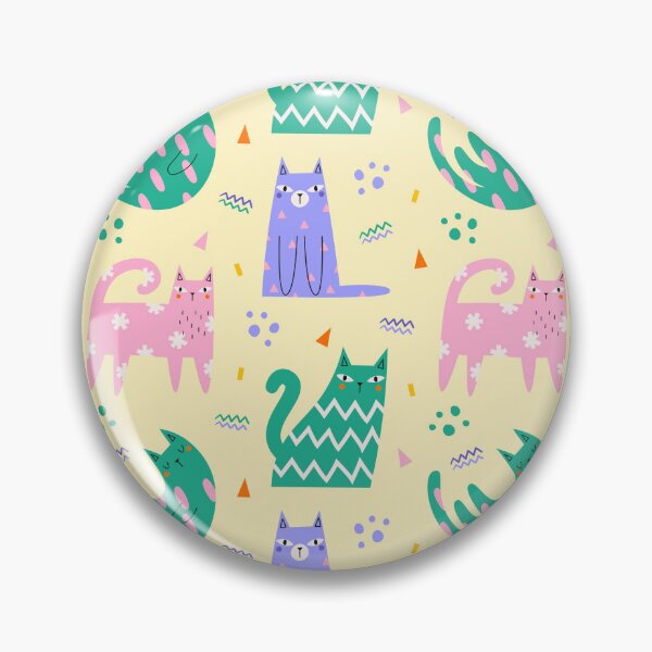 Item preview, Cats and geometri designed and sold by PatternCreativa.