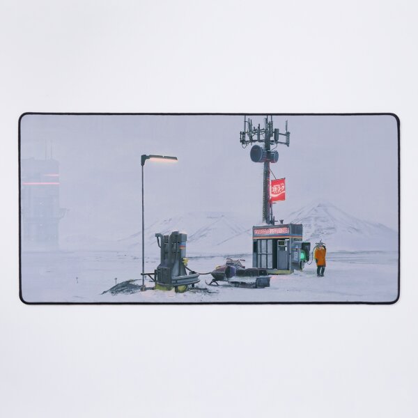 Item preview, Arctic Signal Outpost Sci Fi Gaming Vibe designed and sold by MatDeskBlue.