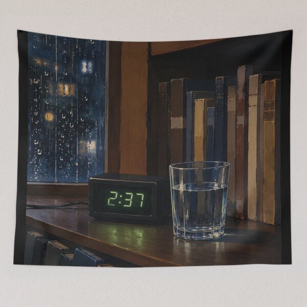 Item preview, Rainy Shelf Nook - Lofi Ambient Art designed and sold by bapupa.