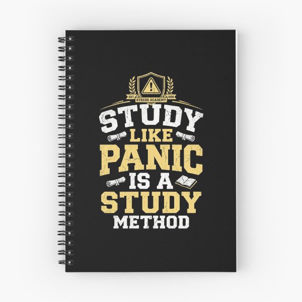 Item preview, Study Like Panic Is a Study Method Funny Tee designed and sold by Amr Darwish Graphic designer.
