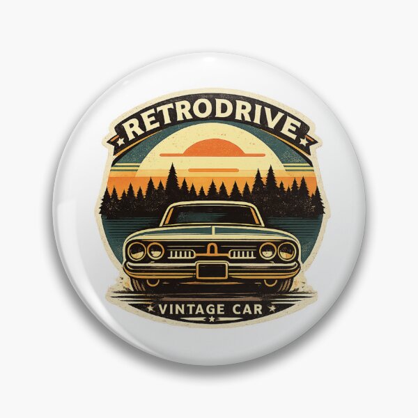 Item preview, Retrodrive Vintage Car Sunset Retro Graphic T-Shirt Design designed and sold by RelateAndTee.