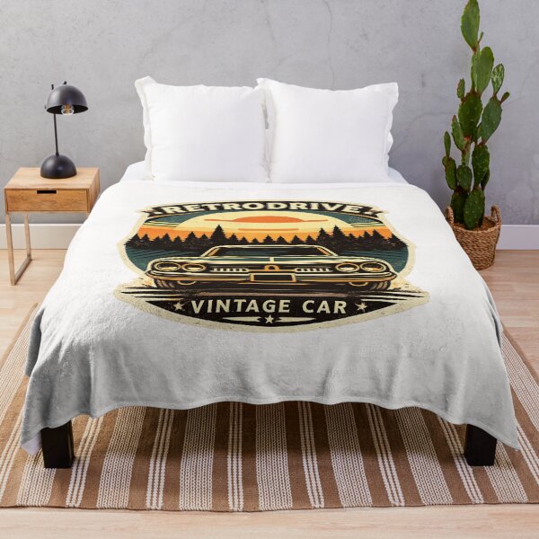 Item preview, Retrodrive Vintage Car Sunset Retro Graphic T-Shirt Design designed and sold by RelateAndTee.