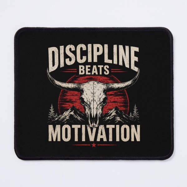 Item preview, Discipline Beats Motivation designed and sold by HumanCreator.