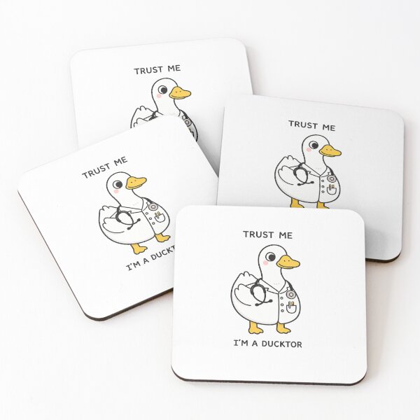 Item preview, Trust Me, I'm a Ducktor – Funny Doctor Duck Cartoon Graphic designed and sold by Mavriboy.