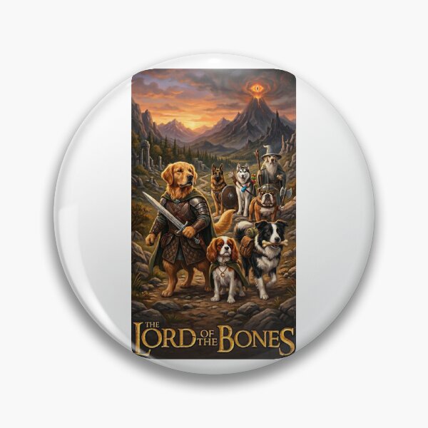 Item preview, The Lord of the Bones - Funny Dog Fantasy Movie Parody designed and sold by PupFiction26.
