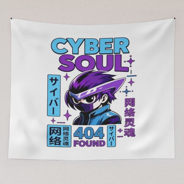 Item preview, Cyber Soul Anime Ninja Streetwear Design designed and sold by Ahmedsyde.