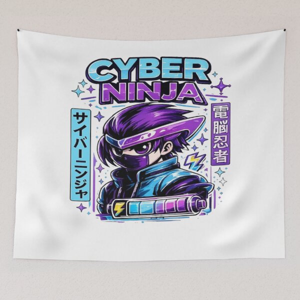 Item preview, Cyber Ninja Animcyberpunke Streetwear Future Design designed and sold by Ahmedsyde.