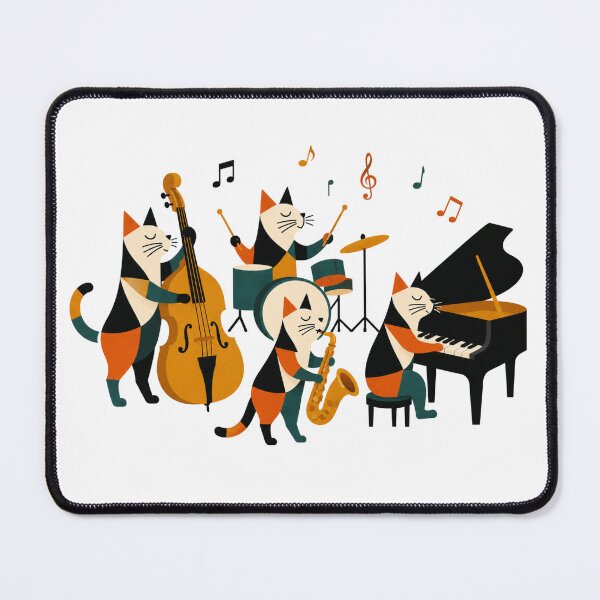 Item preview, Midnight Jazz Cats Ensemble designed and sold by ziblod.