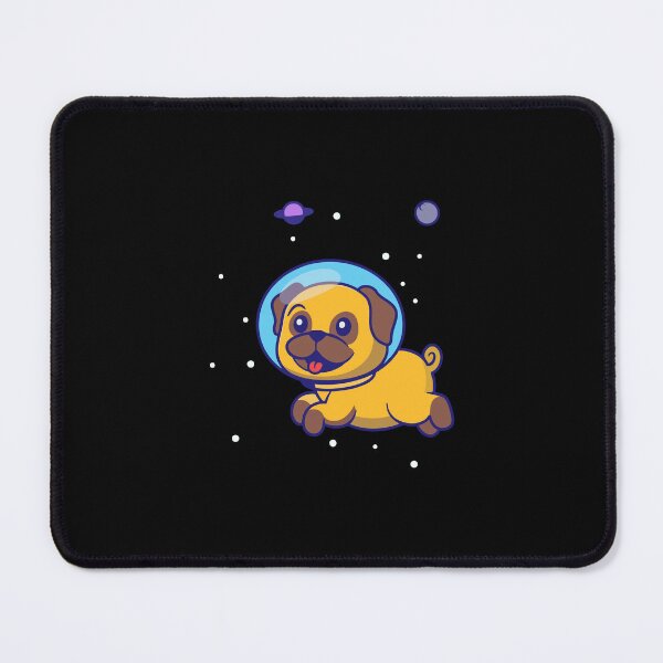 Item preview, Cute Astronaut Pug Dog Floating in Space designed and sold by rarebutnocar.