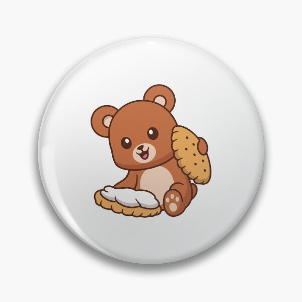 Item preview, Cute Bear holding Smores Biscuit Sandwich designed and sold by rarebutnocar.