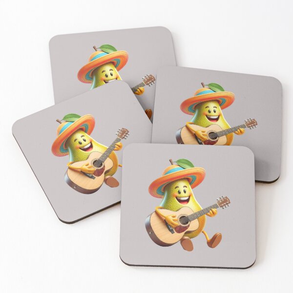 Item preview, Pear with Acoustic Guitar - World Music Day designed and sold by Art-Arcade6.