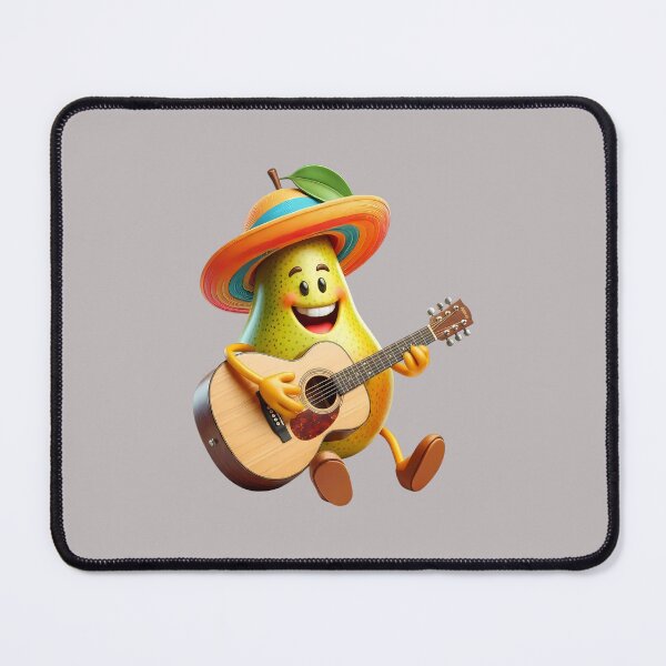 Item preview, Pear with Acoustic Guitar - World Music Day designed and sold by Art-Arcade6.