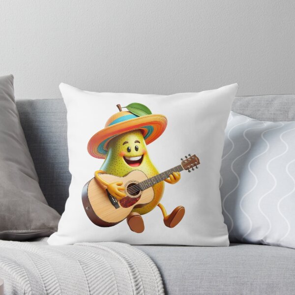 Item preview, Pear with Acoustic Guitar - World Music Day designed and sold by Art-Arcade6.