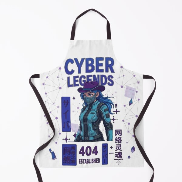 Item preview, Cyber Legend Anime Girl Futuristic Tech Warrior designed and sold by Ahmedsyde.