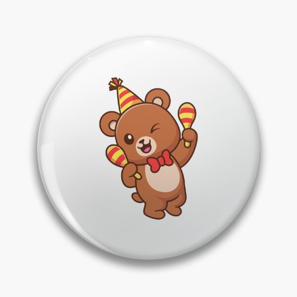 Item preview, Cute Party Bear playing Maracas Cartoon designed and sold by rarebutnocar.