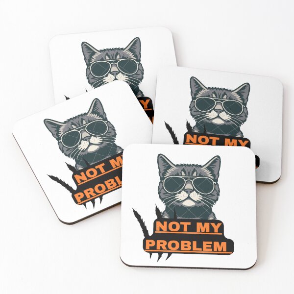 Item preview, Funny Not My Problem Cat Meme designed and sold by vibecraft_studio2.