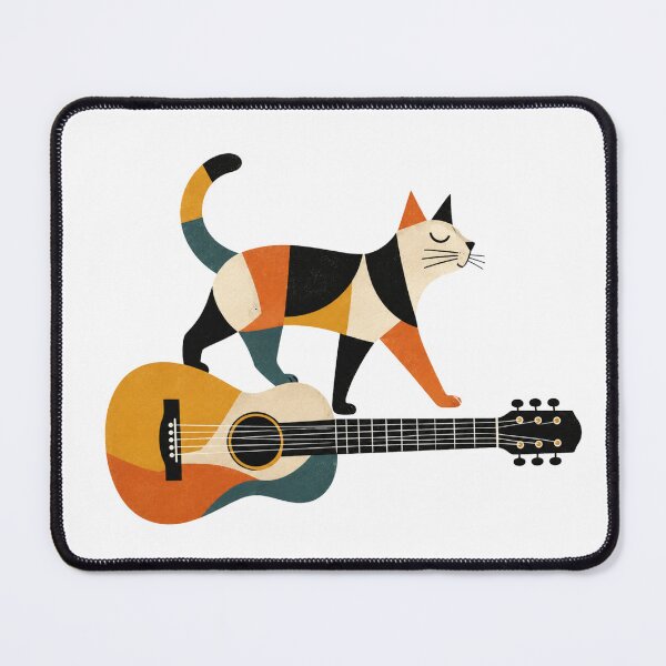 Item preview, Cat & Guitar designed and sold by ziblod.