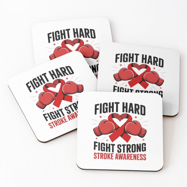 Item preview, FIGHT HARD FIGHT STRONG STROKE AWARENESS designed and sold by sailorjessiArt.