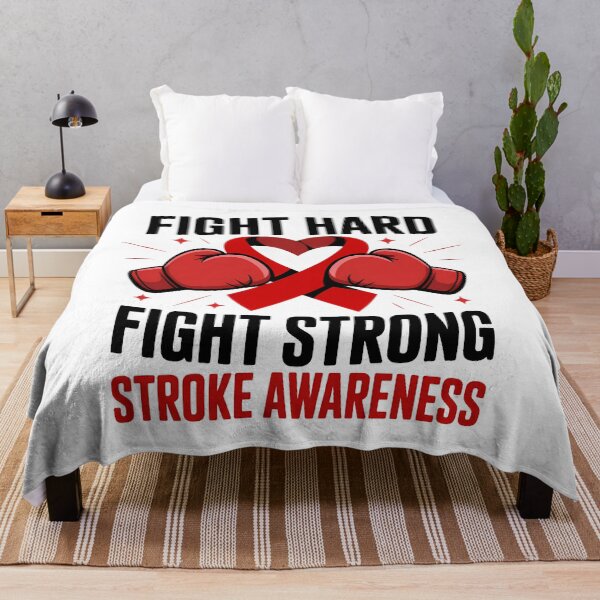 Item preview, FIGHT HARD FIGHT STRONG STROKE AWARENESS designed and sold by sailorjessiArt.