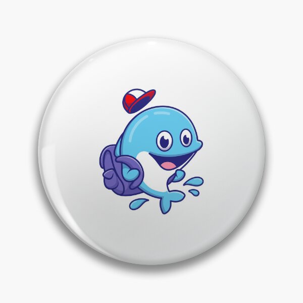 Item preview, Cute School Dolphin with Backpack and Cap designed and sold by rarebutnocar.