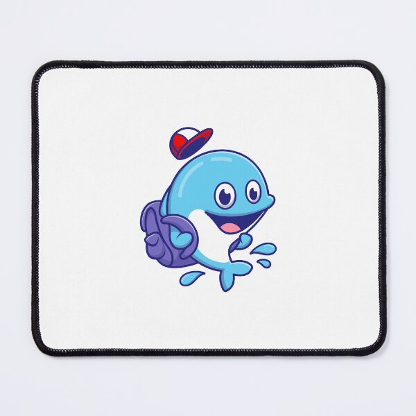 Item preview, Cute School Dolphin with Backpack and Cap designed and sold by rarebutnocar.