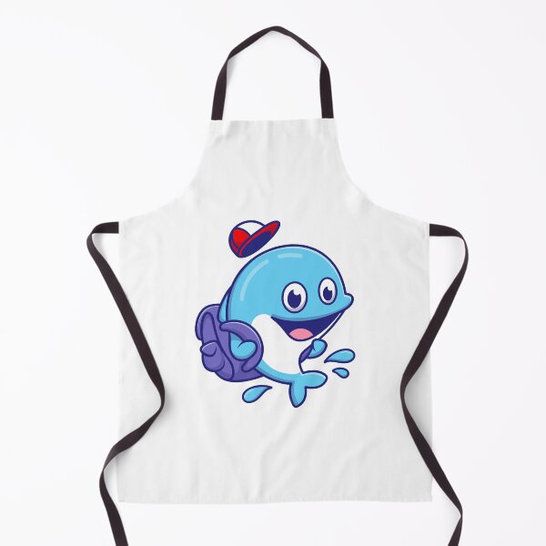 Item preview, Cute School Dolphin with Backpack and Cap designed and sold by rarebutnocar.