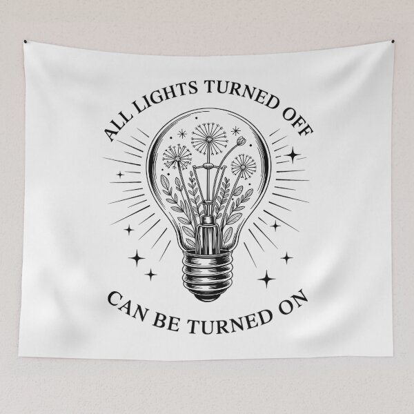 Item preview, All lights turned off mental health matters  designed and sold by sailorjessiArt.