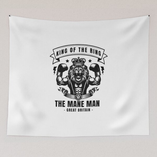 Item preview, King of the Ring A lion wearing boxing gloves and posing, displaying his regalness mane Classic T-Shirt designed and sold by J4mgr3m4r.